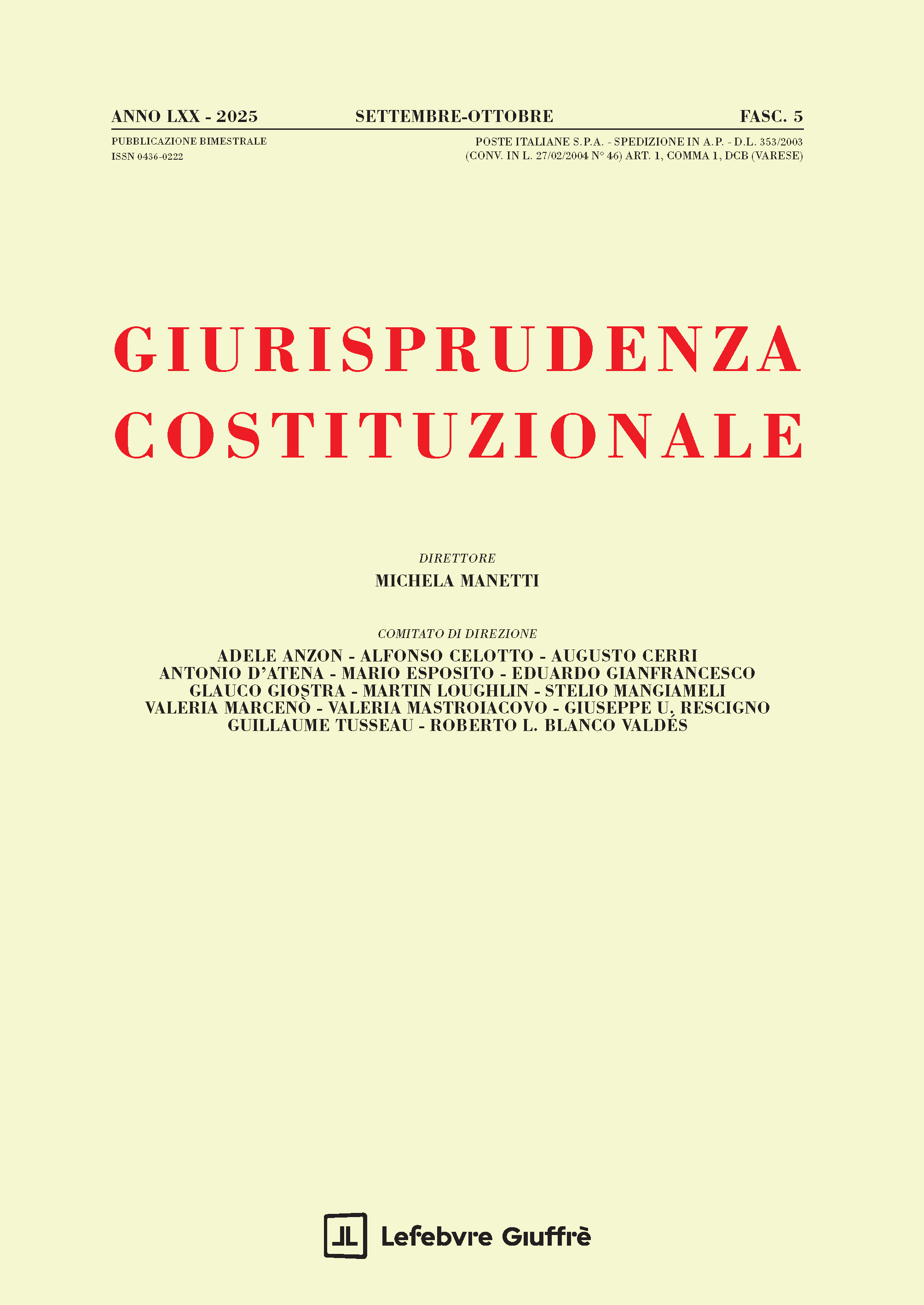 Giurisprudenza Costituzionale