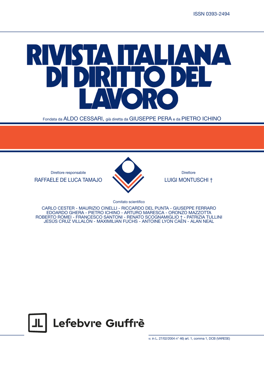 Rivista Italiana di Diritto del Lavoro